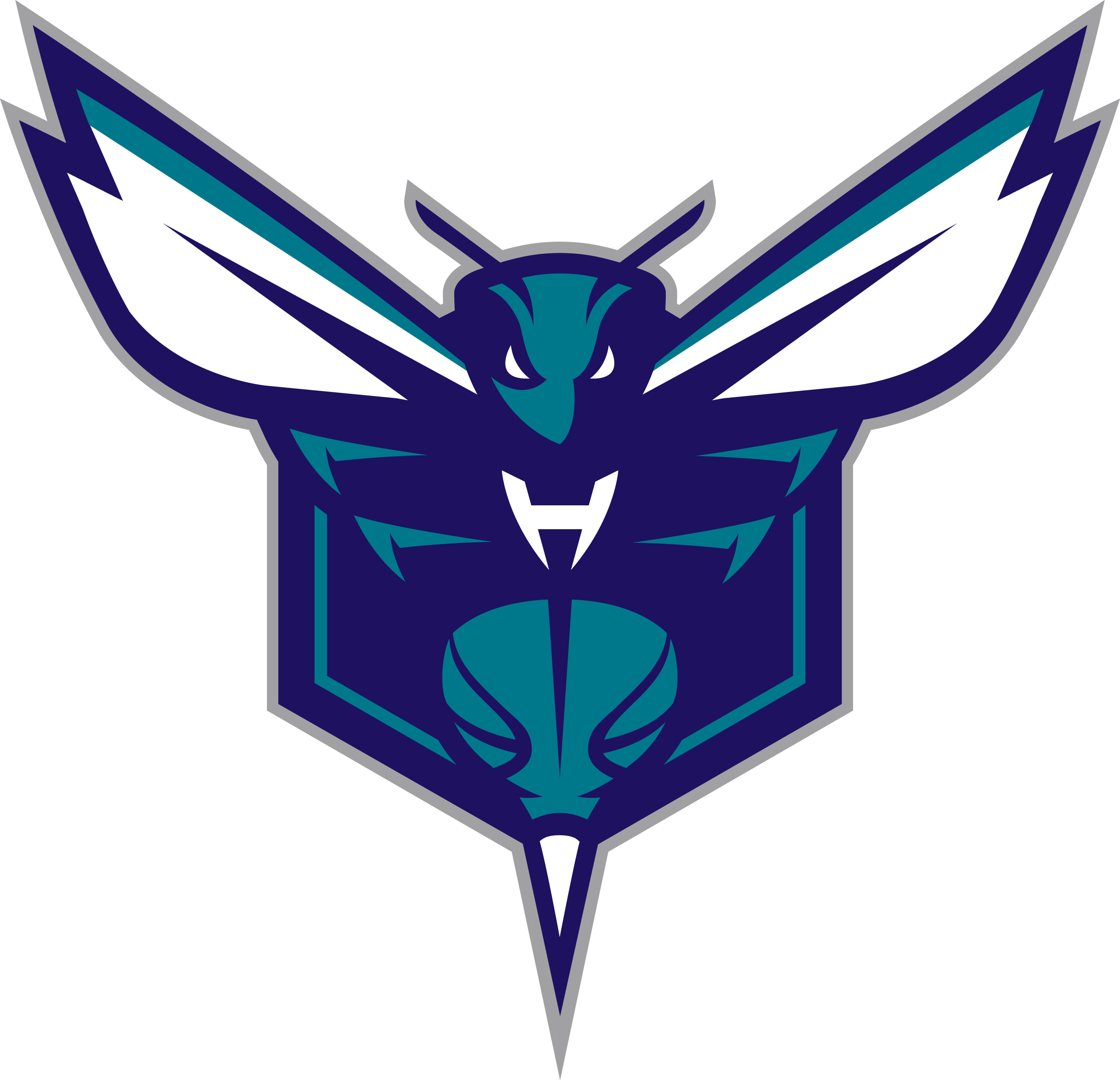 Men's New Era Purple Charlotte Hornets Back Half 9FIFTY Snapback
