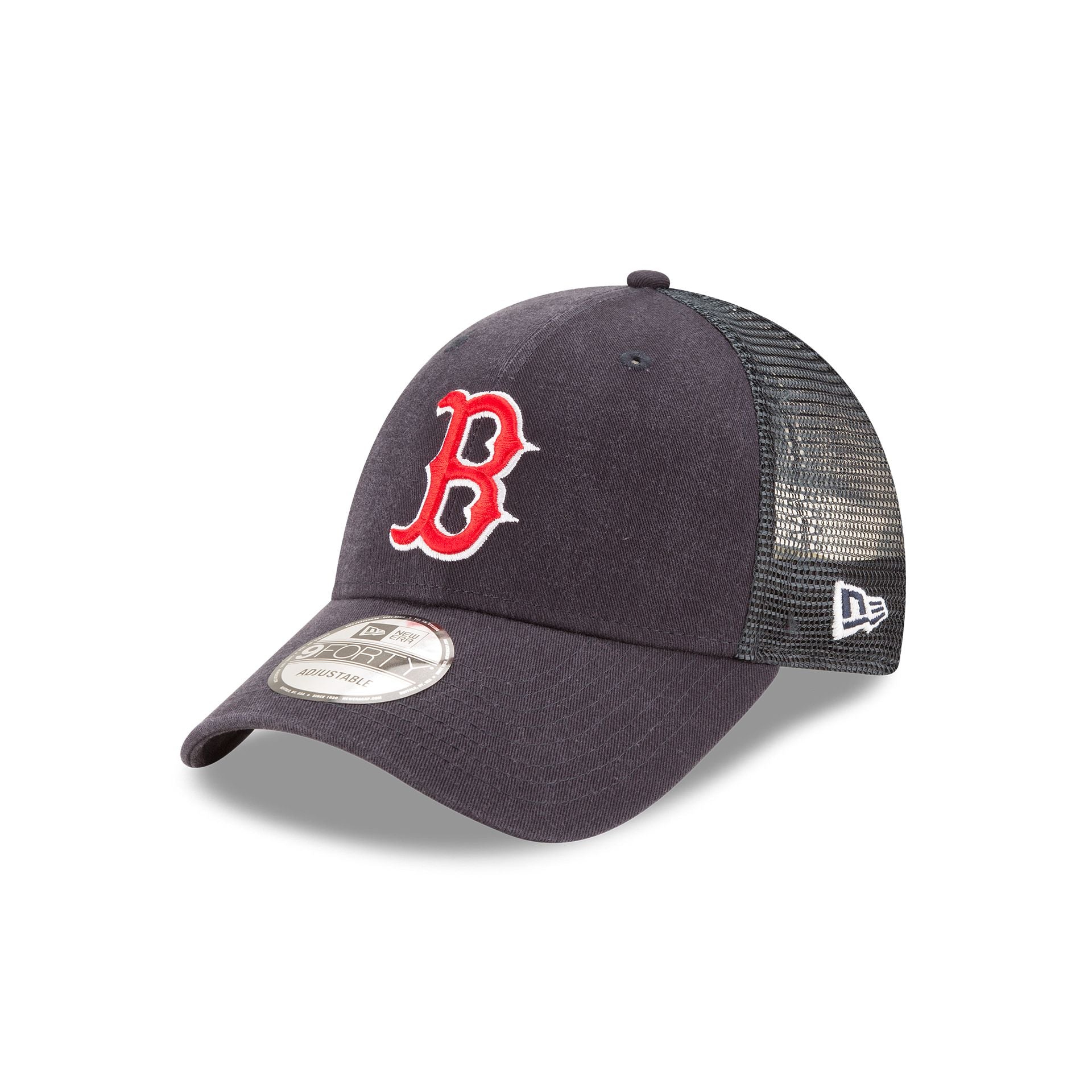 Boné New Era Boston Red Sox MLB Bone Trucker Aba Curva Com Regulagem Boné New Era Boston Red Sox MLB Bone Trucker Aba Curva Com Regulagem