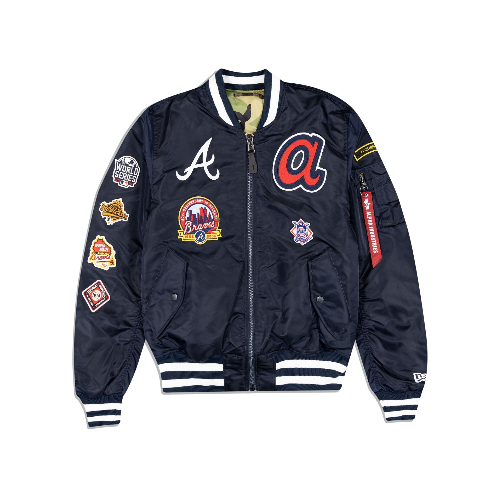 Alpha Industries X Atlanta Braves MA-1 Bomber Jacket – New Era Cap