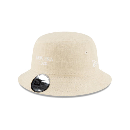 New Era Cap Soft Linen Stone Bucket Hat