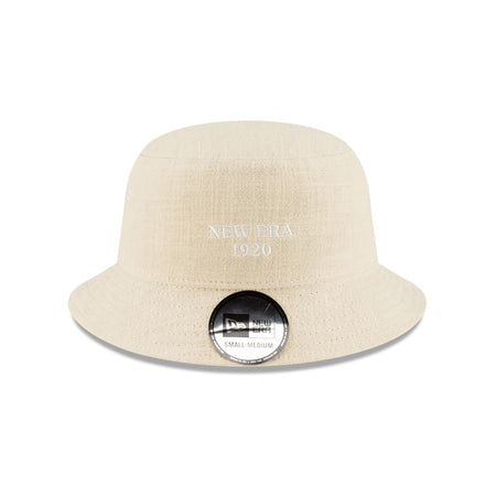 New Era Cap Soft Linen Stone Bucket Hat