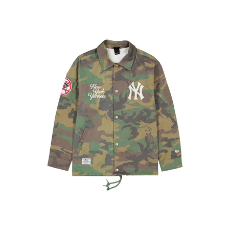 New York Yankees Camo Coach's Jacket