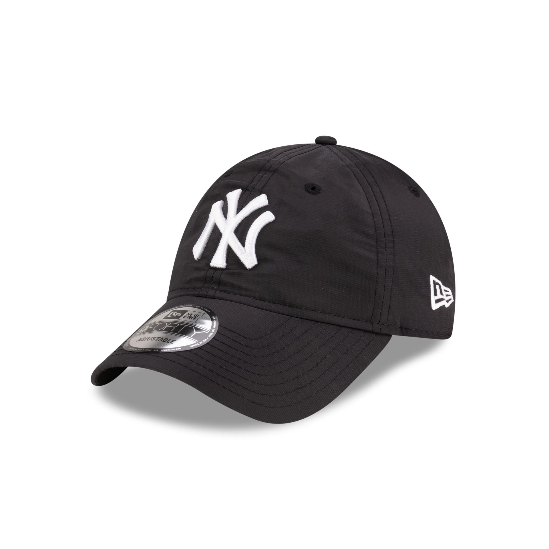 Men's New Era Black New York Yankees 9FORTY A-Frame Adjustable Hat Men's New Era Black New York Yankees 9FORTY A-Frame Adjustable Hat
