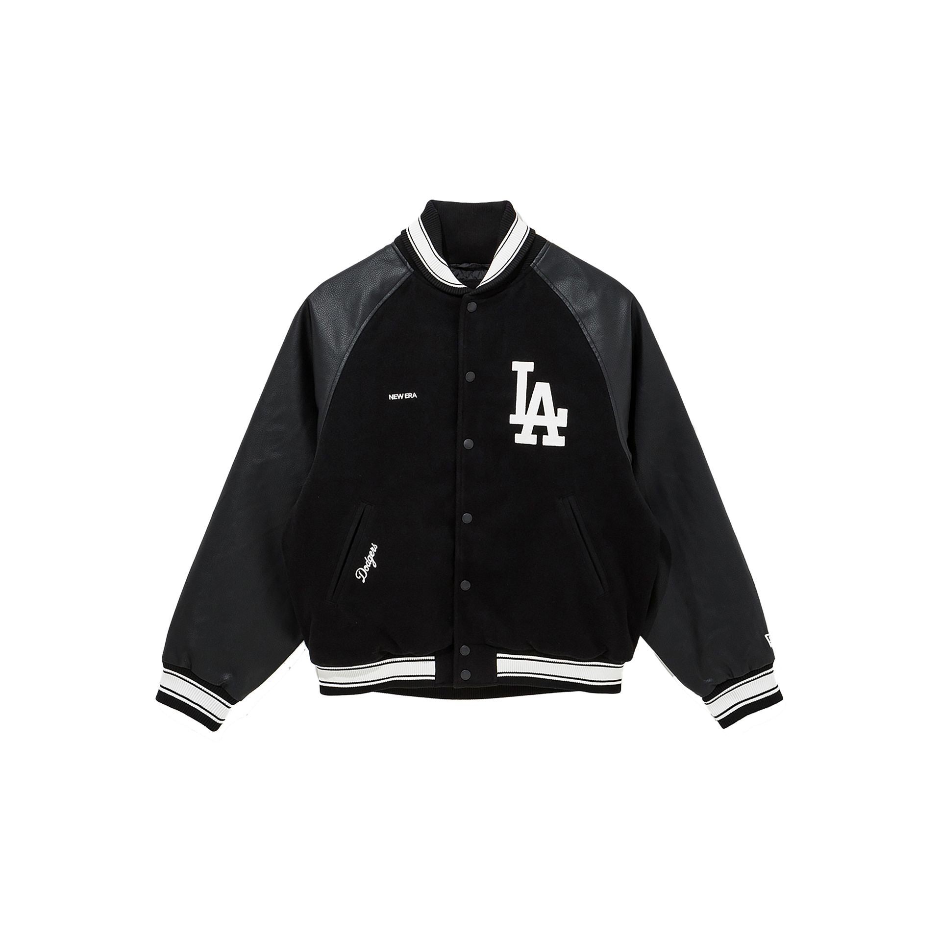 NEWERA Los Angeles Dodgers バーシティジャケット Los Angeles Dodgers Raglan Black Varsity Jacket – New Era Cap