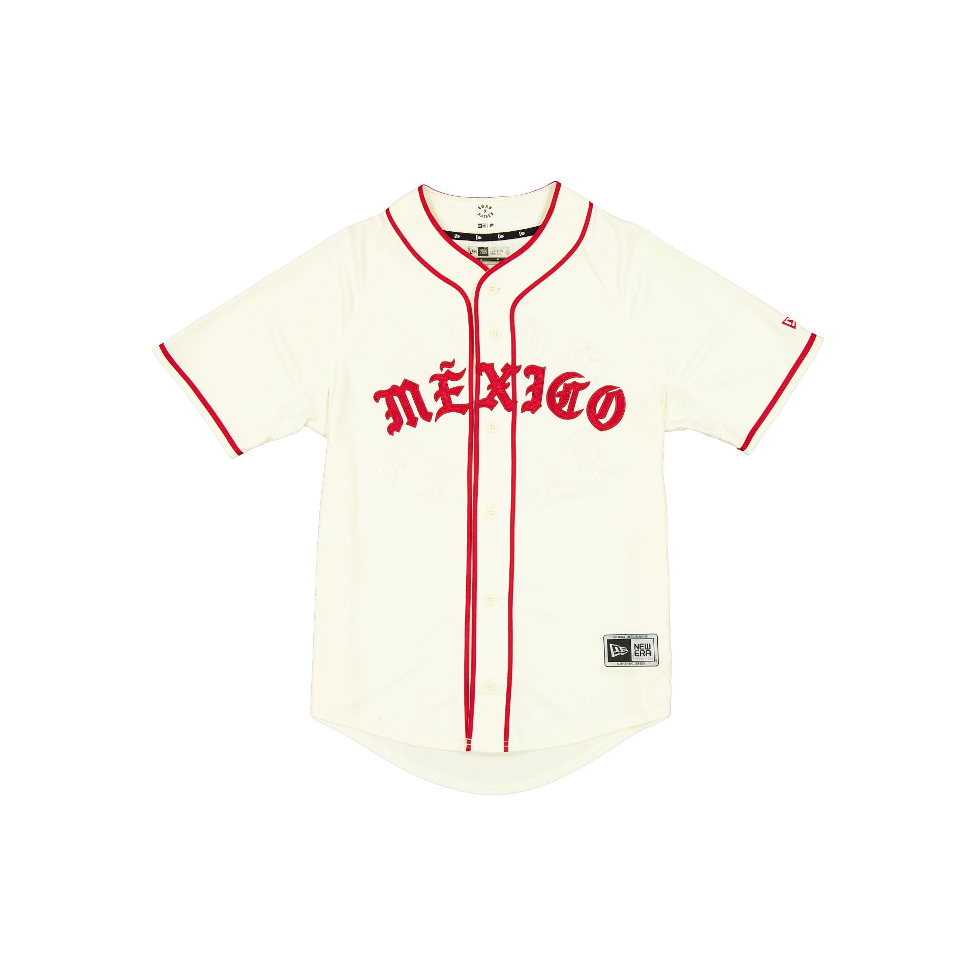 Born x Raised x Diablos Rojos del México Chrome White Jersey – New