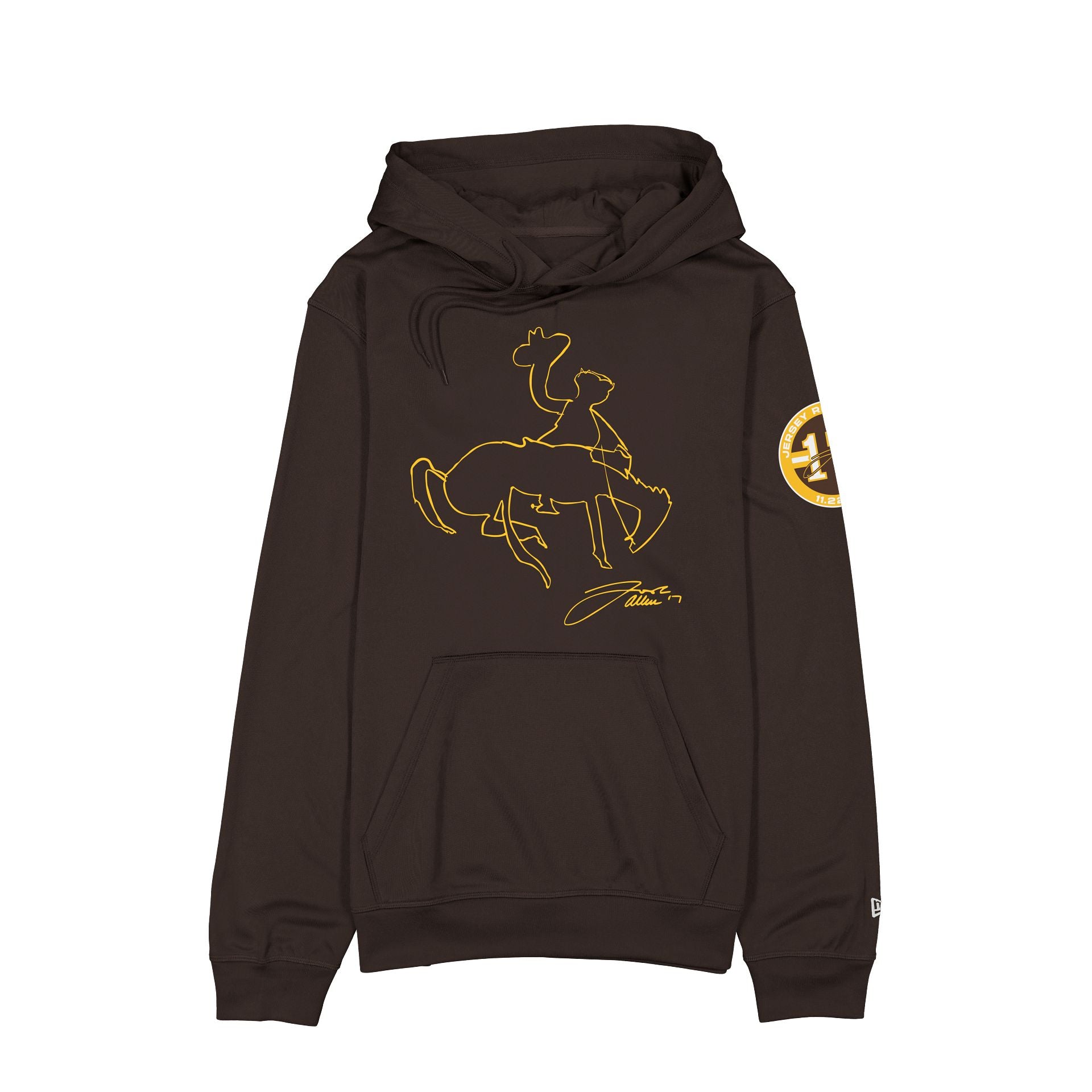 Wyoming Cowboys Josh Allen Jersey Retirement Cowboy Hoodie – New