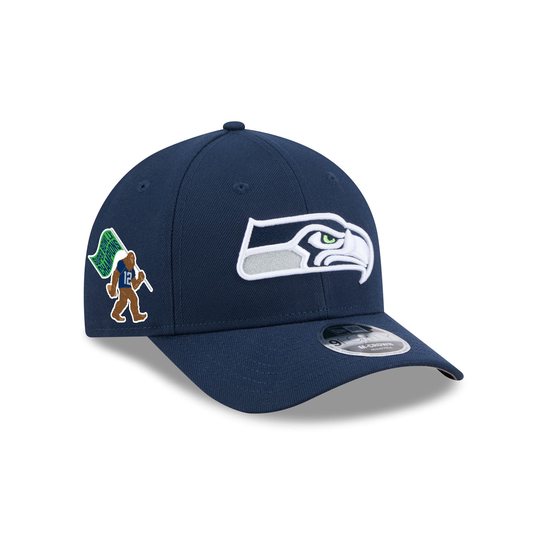 Seattle Seahawks Super Bowl LX Champions Sasquatch Sidepatch