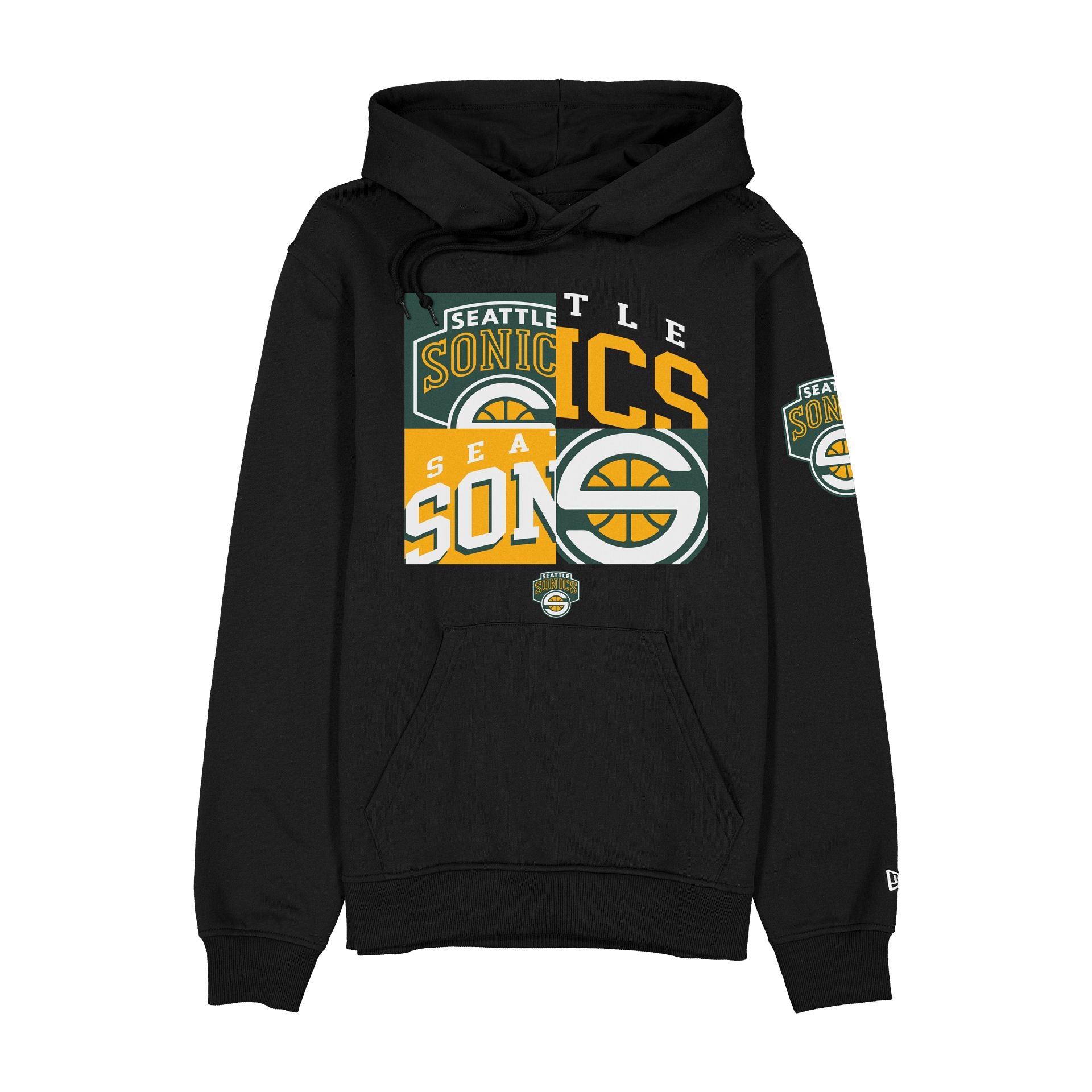 Seattle Supersonics Hardwood Classics 2000s Multi Logos Hoodie