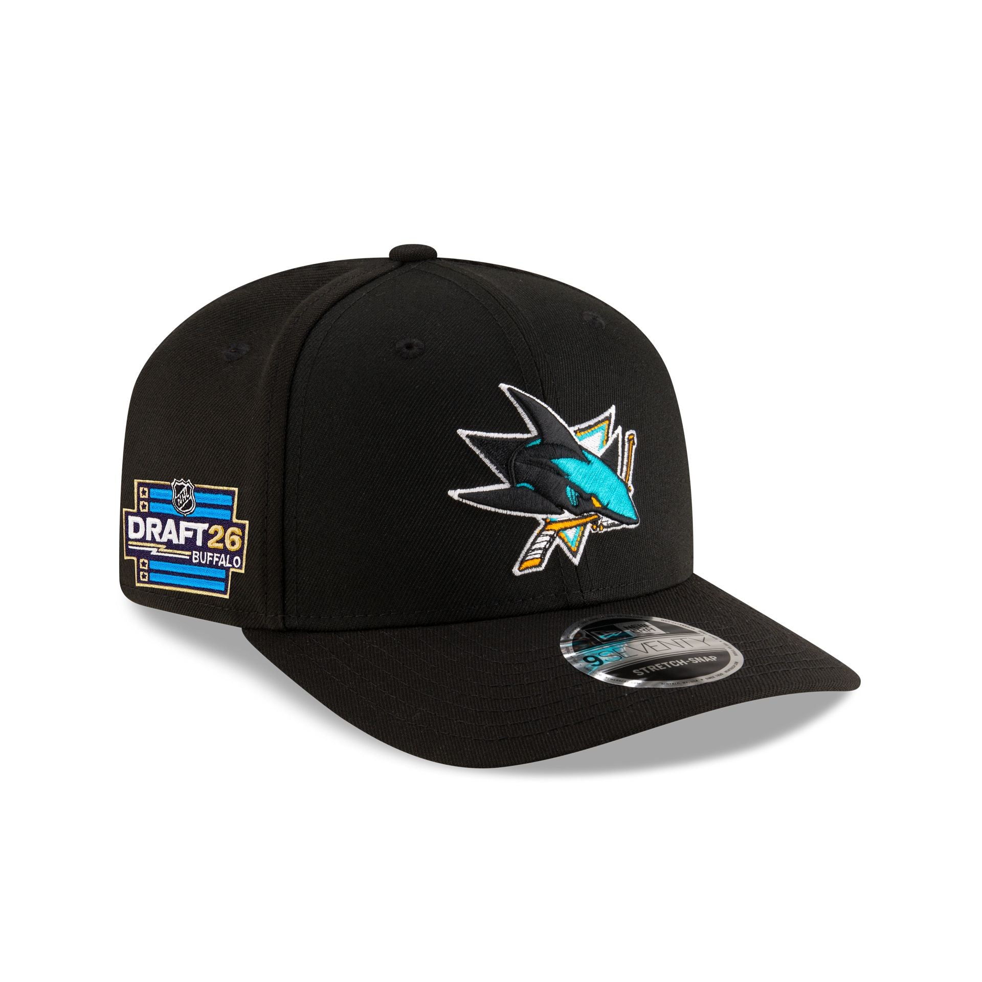 San Jose Sharks 2026 Draft 9SEVENTY Stretch-Snap Hat – New Era Cap