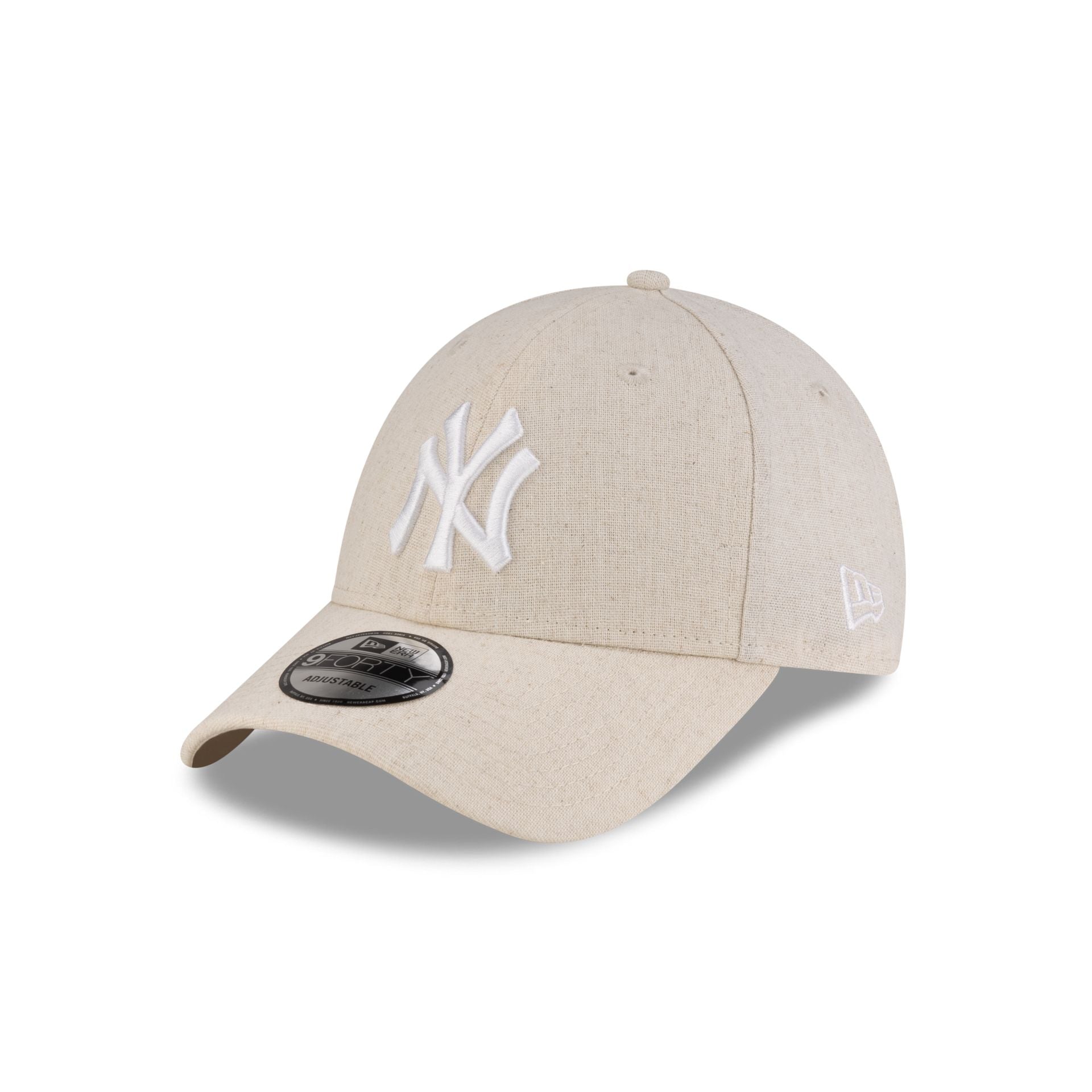 New York Yankees Linen Cream 9FORTY Adjustable Hat – New Era Cap