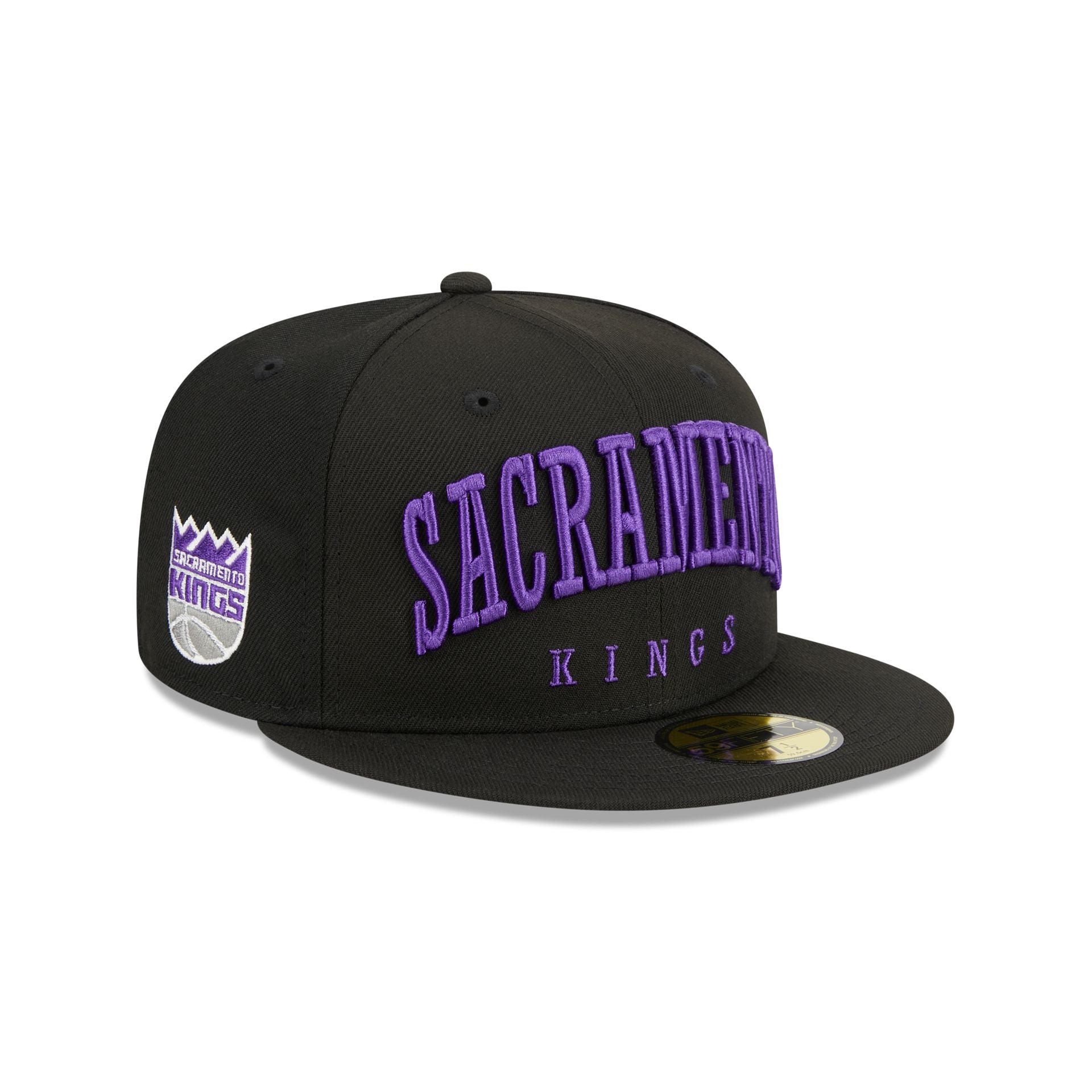 SACRAMENTO KINGS CLASSIC LOGO SNAPBACK HAT (BLACK)