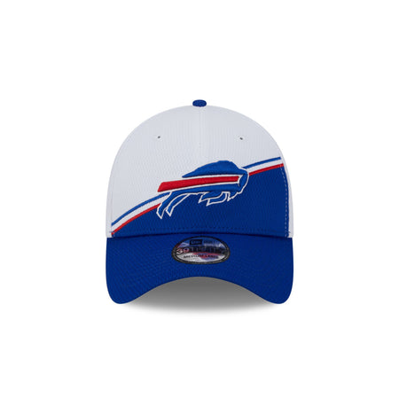 Buffalo Bills 2023 Sideline White 39THIRTY Stretch Fit Hat