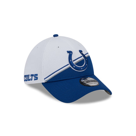 Indianapolis Colts 2023 Sideline White 39THIRTY Stretch Fit Hat