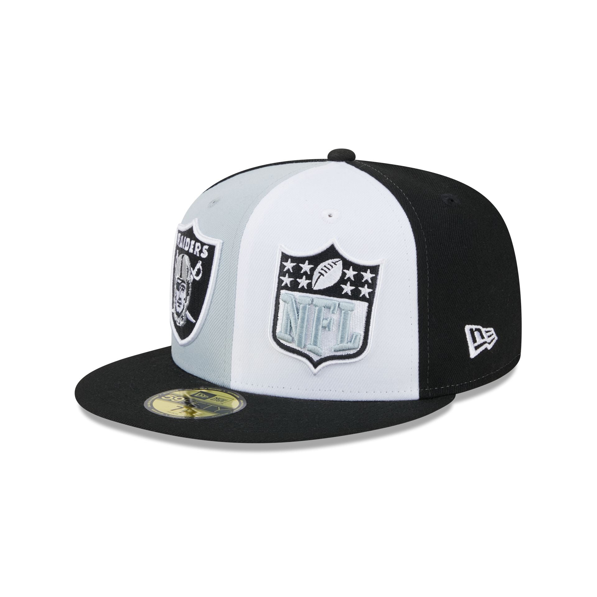 Men's Las Vegas Raiders New Era Gray City Describe 59FIFTY Fitted Hat