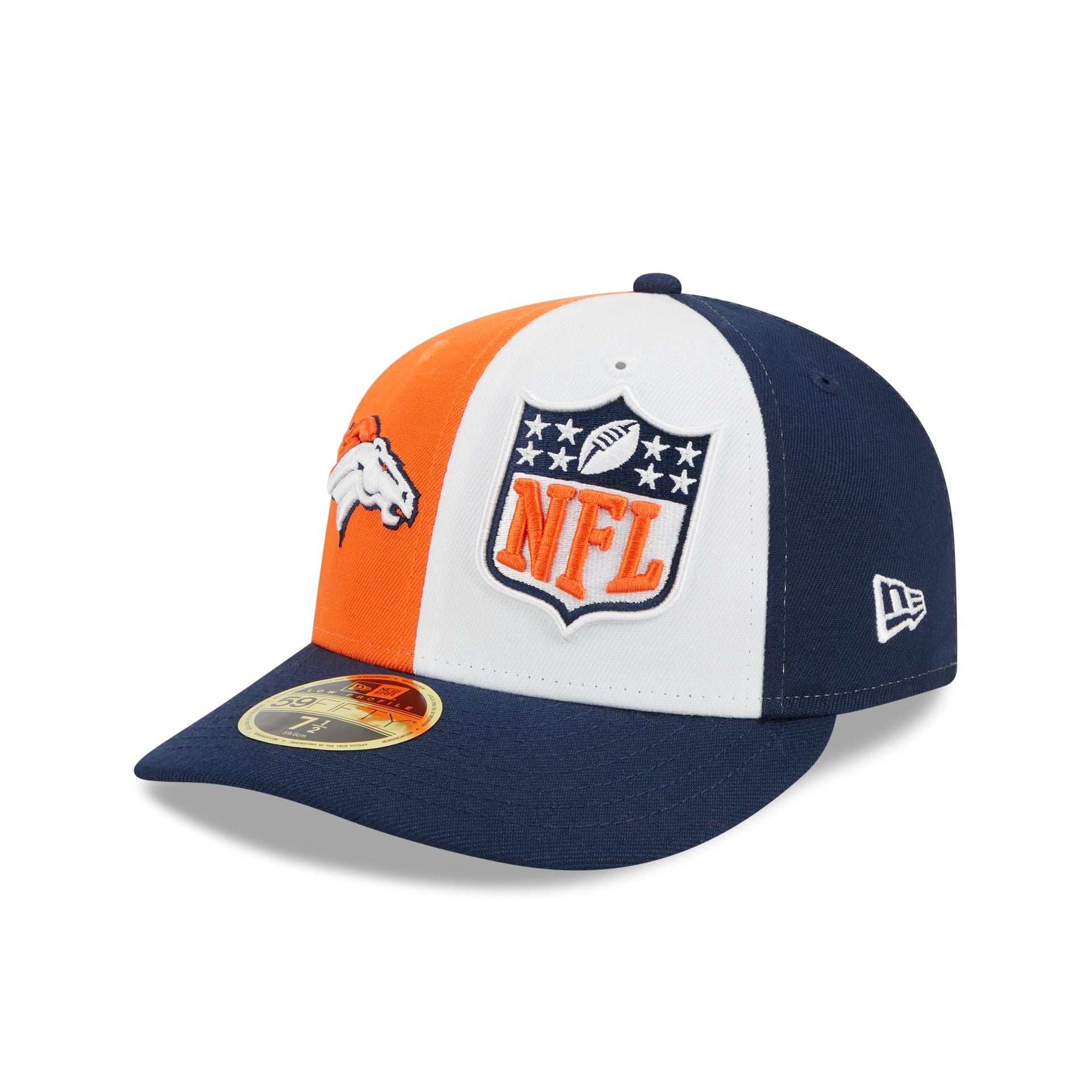 Denver Broncos New Era 2023 Sideline Low Profile 59FIFTY Hat Fitted Hat 7 5/8 Orange/Navy