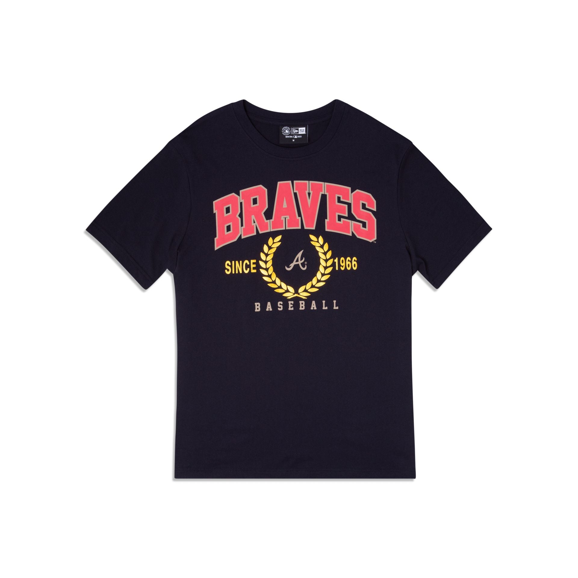 Atlanta Braves Gold Leaf T-Shirt, Blue - Size: XL, MLB by New Era