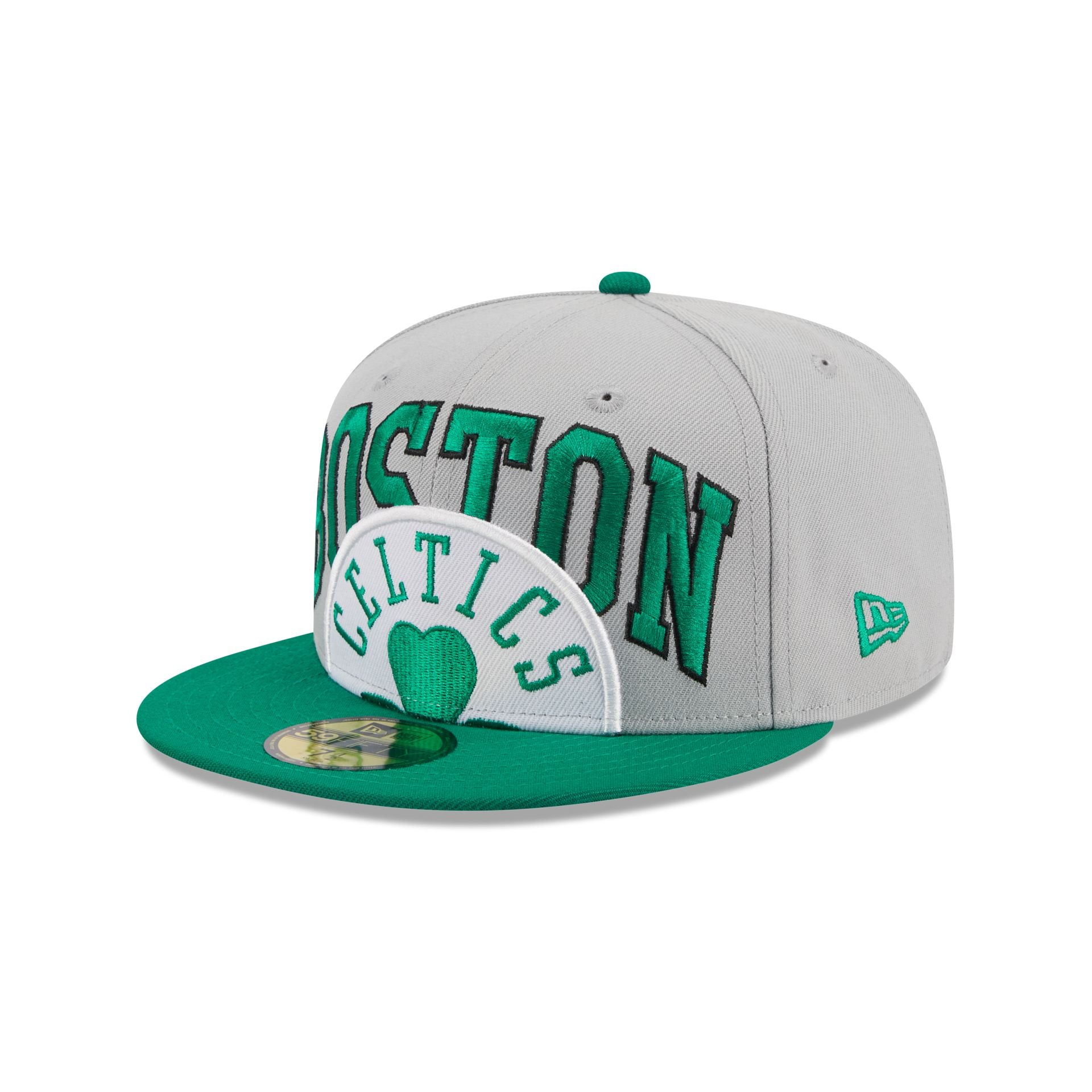 Men's New Era Teal Charlotte Hornets Team Logoman 59FIFTY Fitted Hat