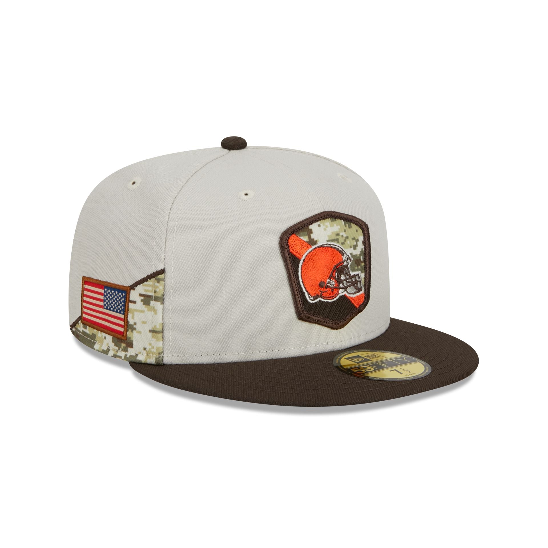 Cleveland browns new era fitted hat Clearance