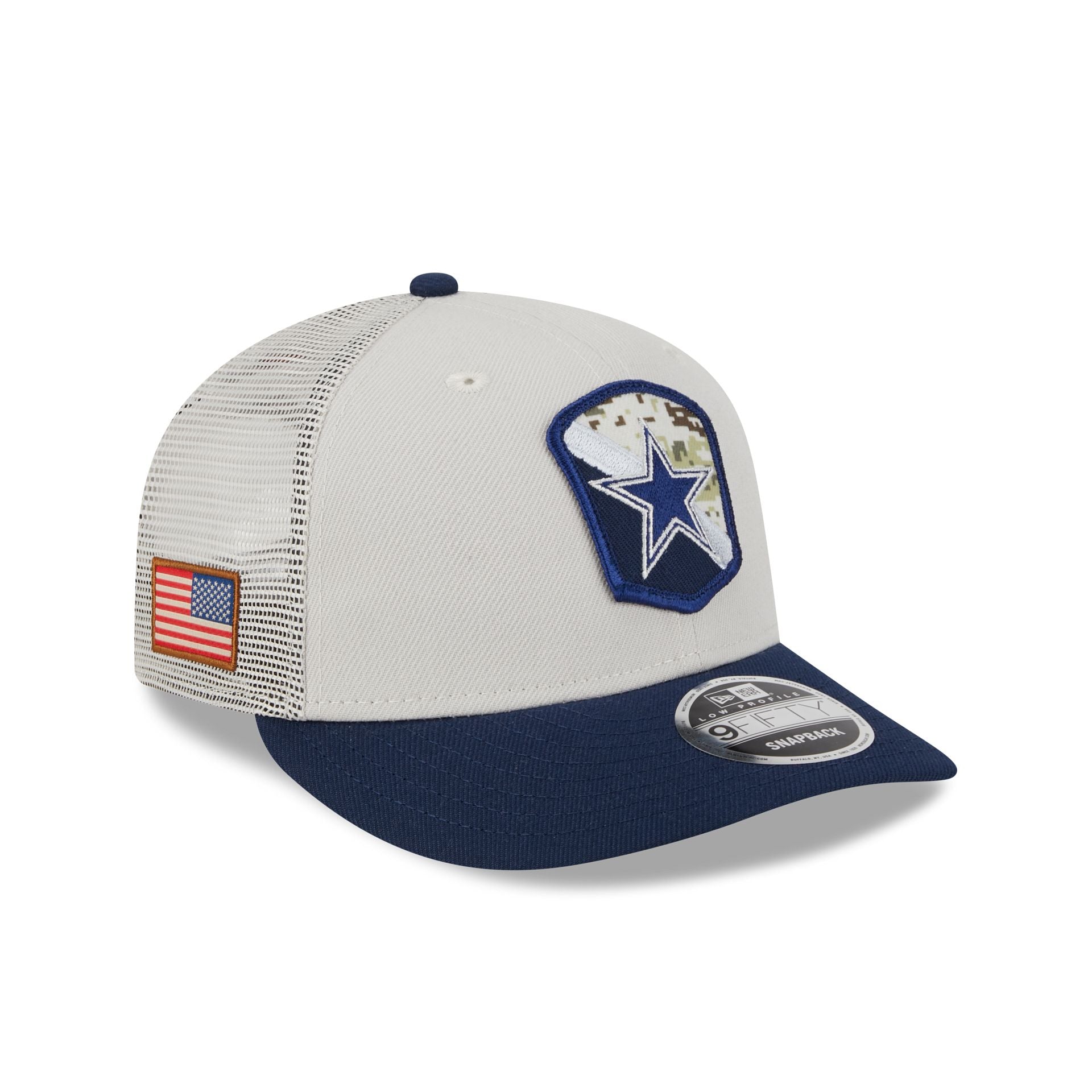 Dallas Mavericks New Era Snow Camo Meshback 9FIFTY Snapback Hat - Camo