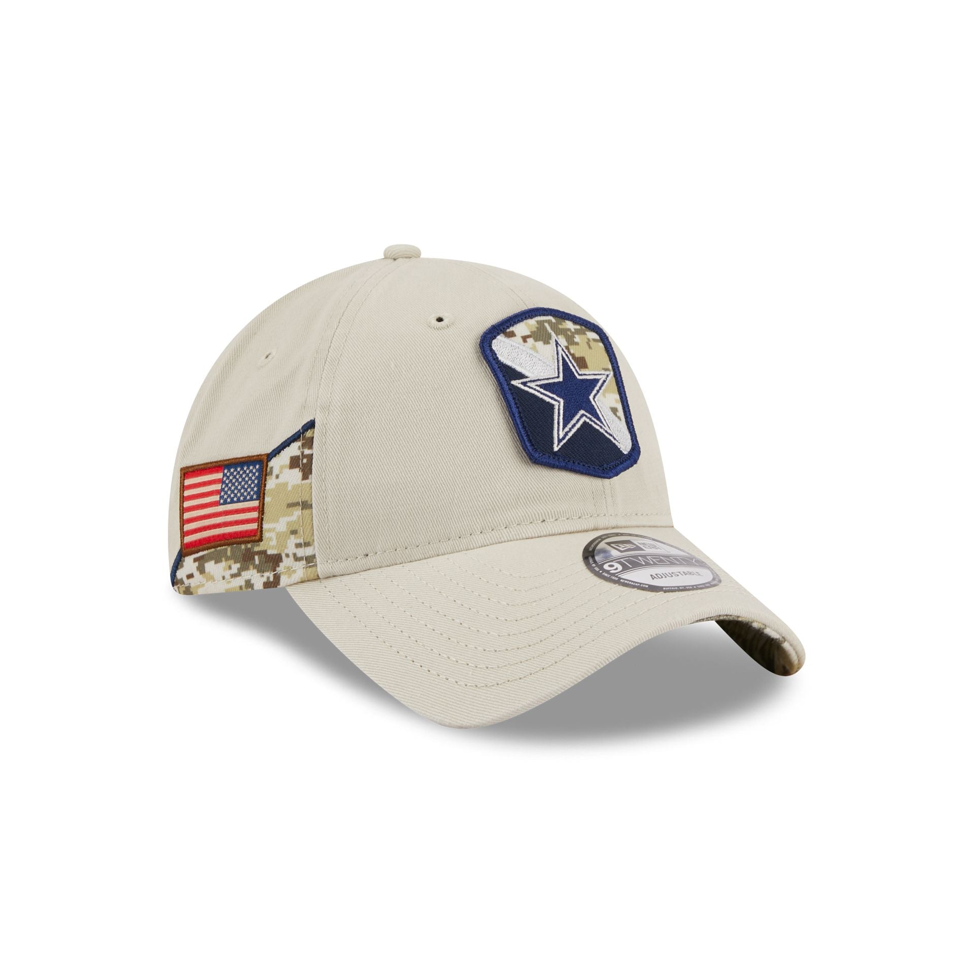 Dallas Cowboys 2023 Salute to Service 9TWENTY Adjustable Hat, Gray, NFL by New Era