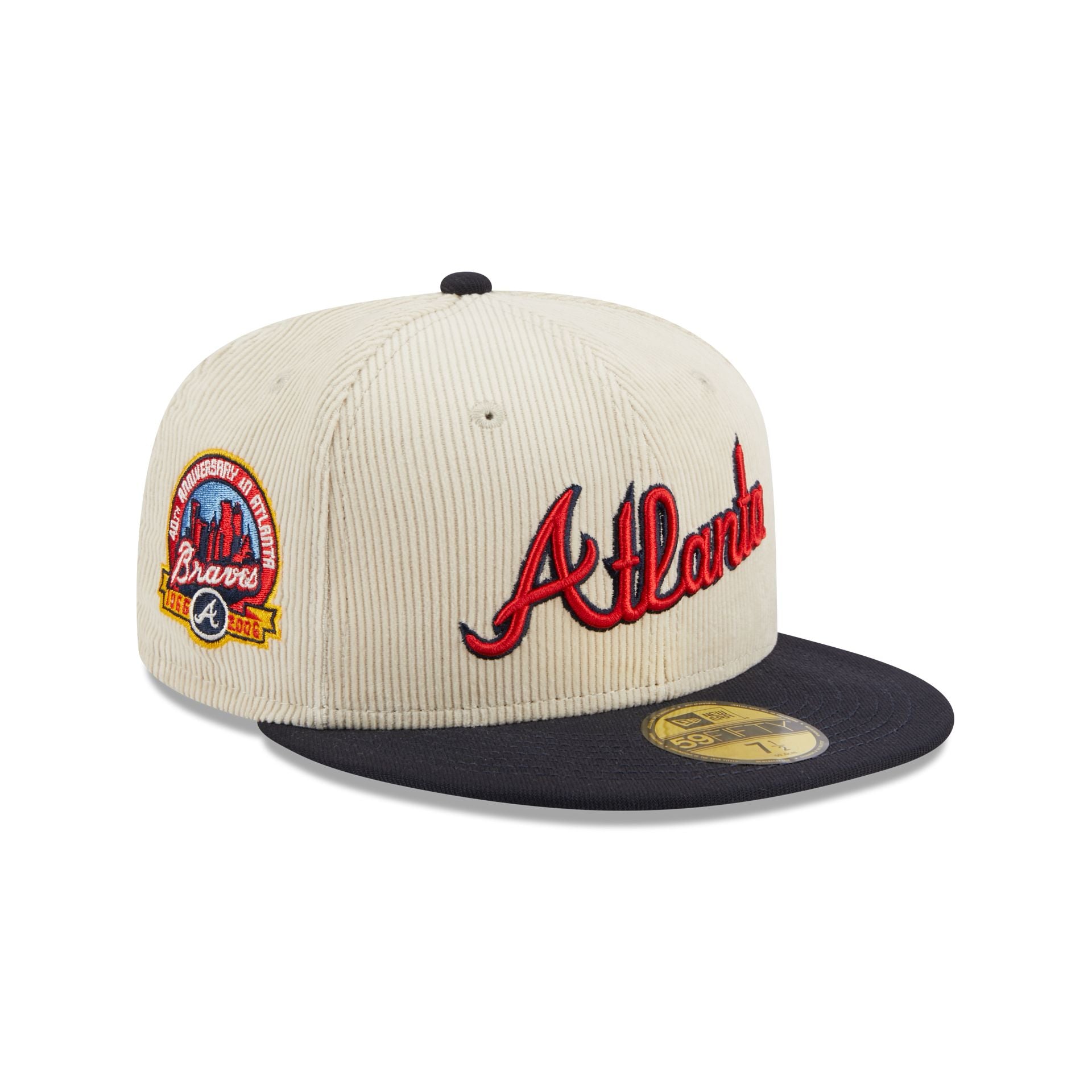 Official New Era Vintage Cord Atlanta Braves 59FIFTY Fitted Cap C102_102  C102_102 C102_102