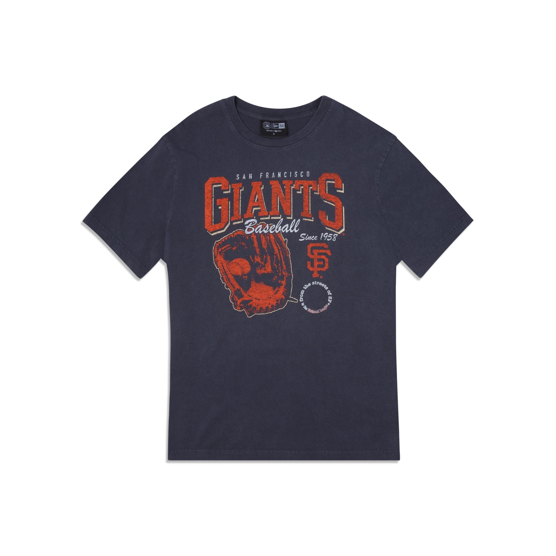 San Francisco Giants Old School Sport T-Shirt, Black - Size: L, MLB by New Era