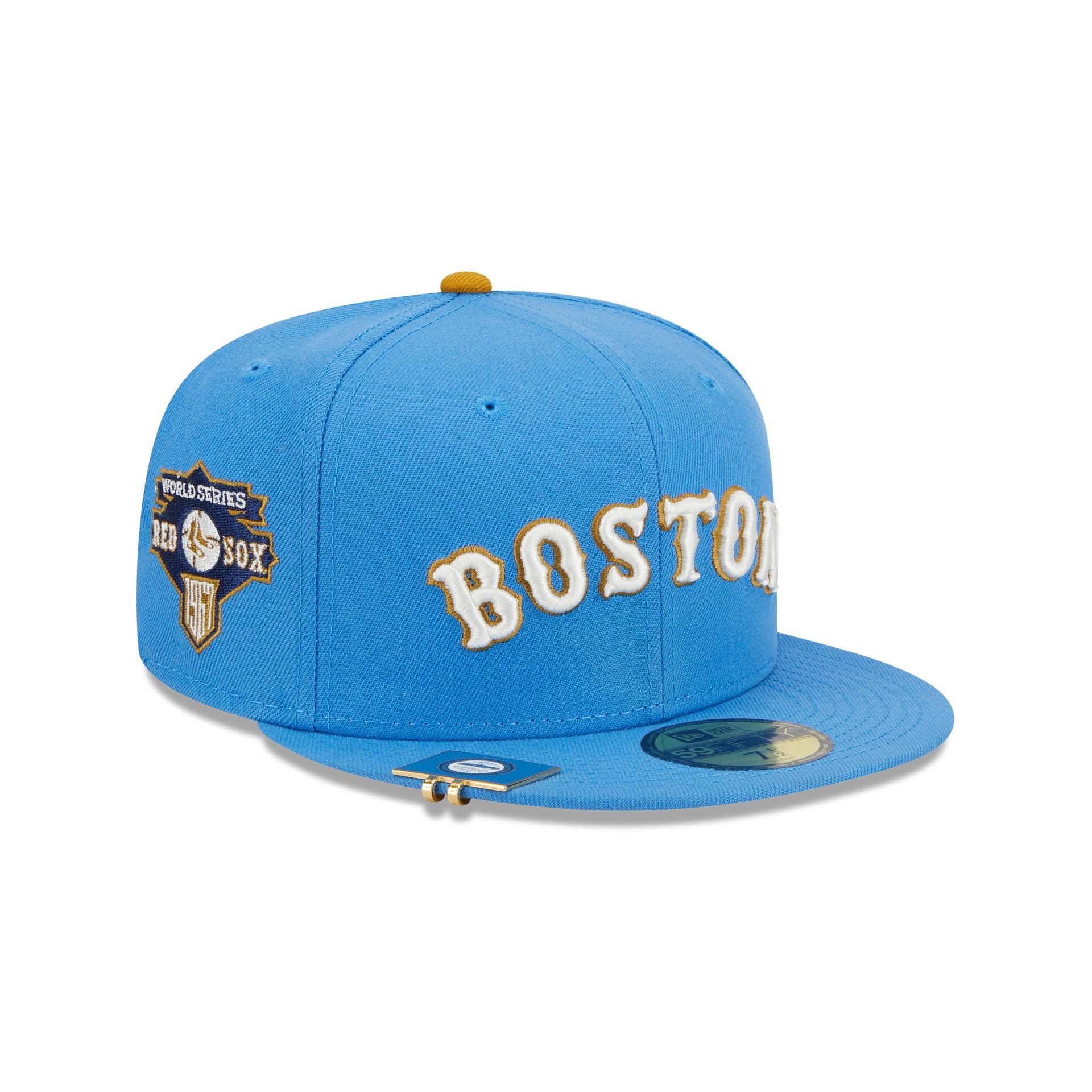 Boston Red Sox City Flag 59FIFTY Fitted Hat, Blue - Size: 7 5/8, MLB by New Era