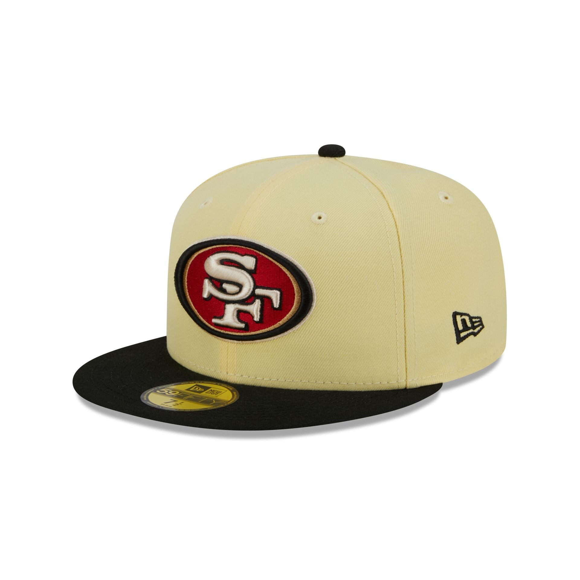 San Francisco 49ers Soft Yellow 59FIFTY Fitted Hat - Size: 8, NFL by New Era
