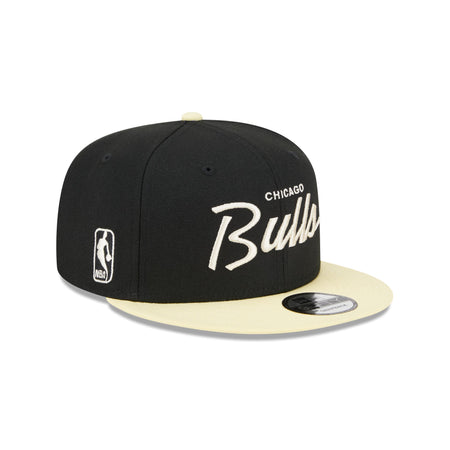 Chicago Bulls Pale Yellow Visor 9FIFTY Snapback Hat