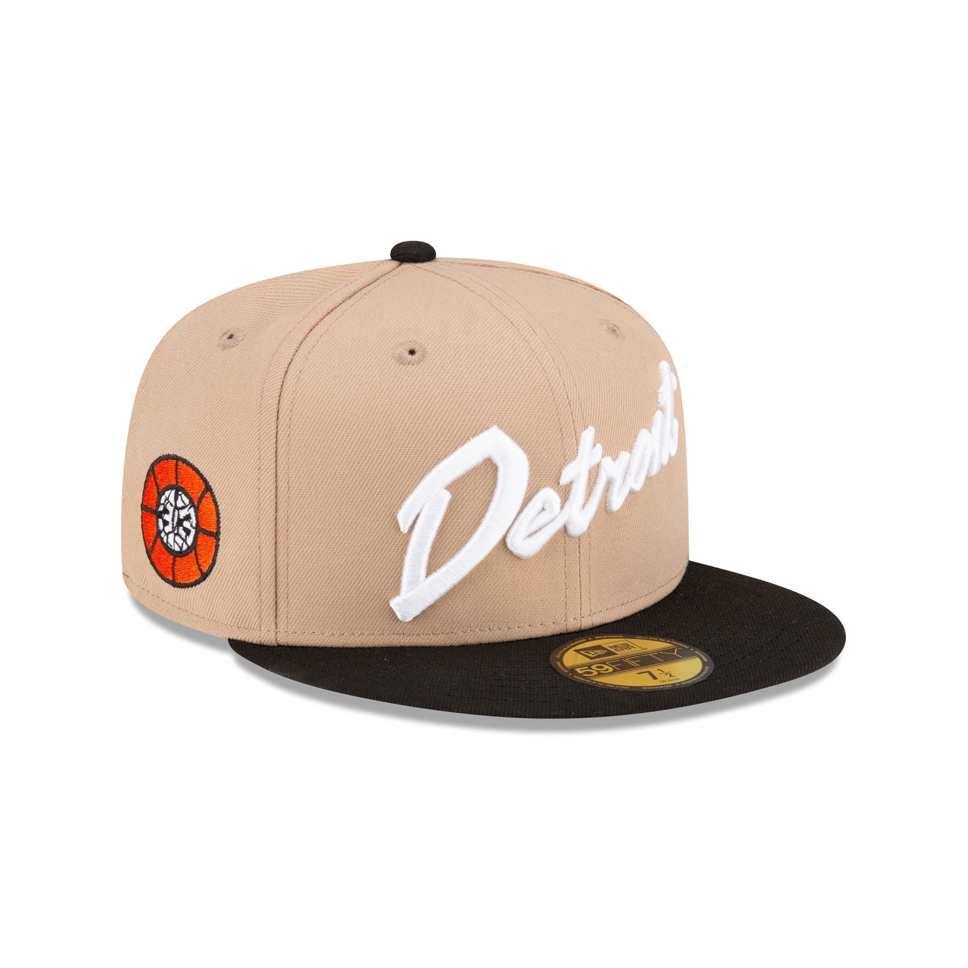 Detroit Pistons 2023 City Edition Alt 2 59FIFTY Fitted Hat, Brown - Size: 7 3/4, NBA by New Era
