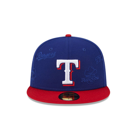 Texas Rangers Multi Logo 59FIFTY Fitted Hat