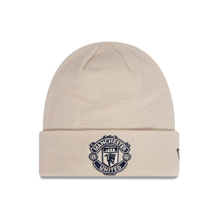 Manchester United Cream Cuff Knit Hat