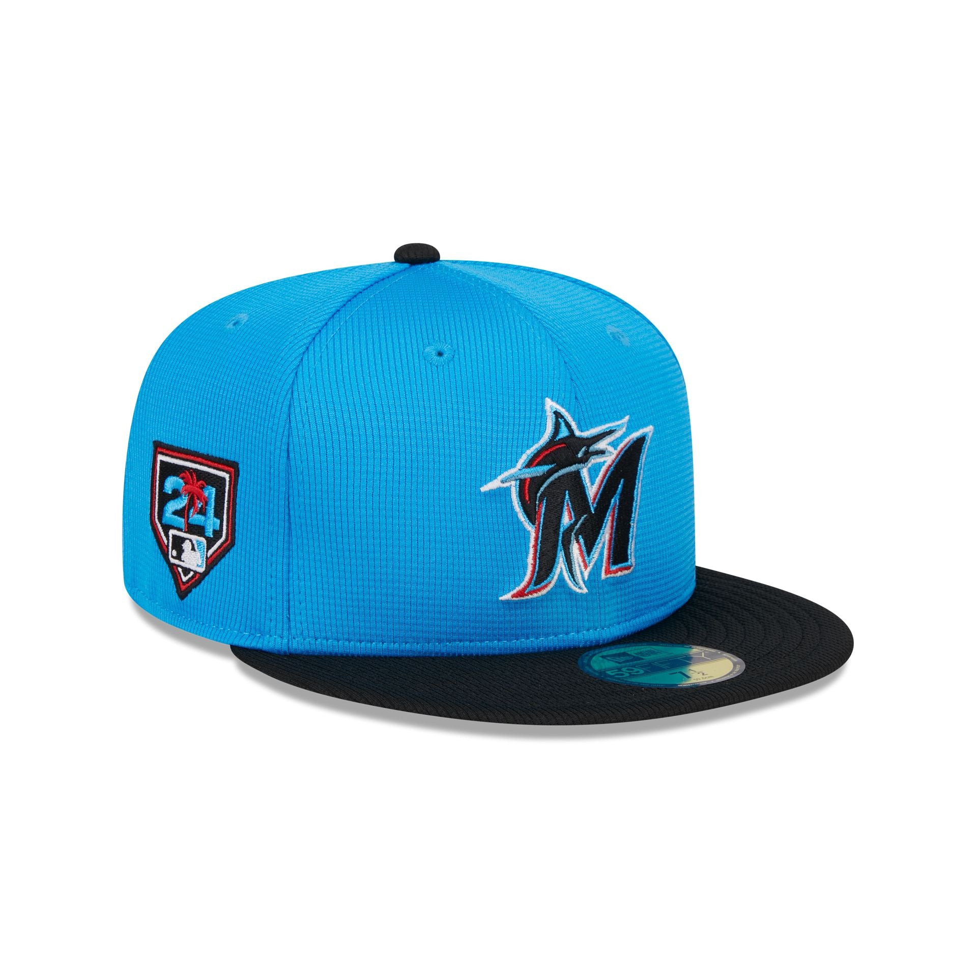 Men's New Era Blue/Black Miami Marlins 2024 Spring Training 59FIFTY Fitted Hat