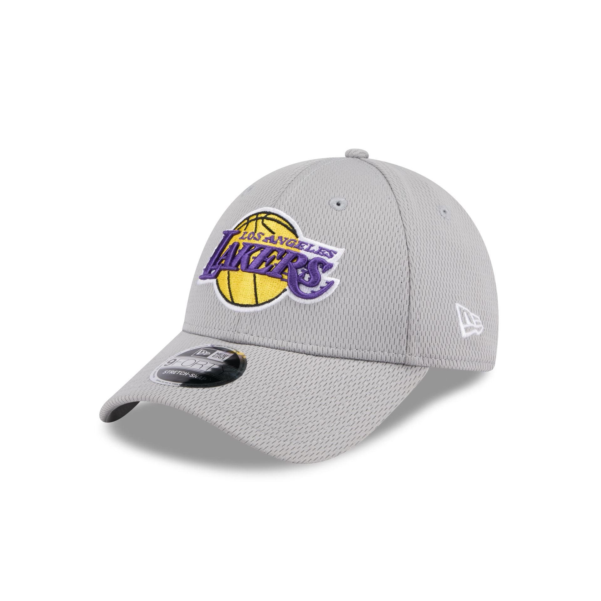Los Angeles Lakers Gray 9FORTY Stretch-Snap Hat – New Era Cap