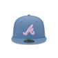 Atlanta Braves Color Pack Faded Blue 59FIFTY Fitted Hat