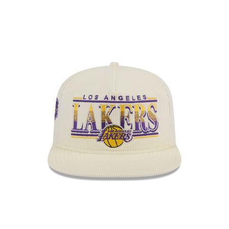 Los Angeles Lakers Throwback Corduroy Golfer Hat