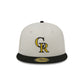 Colorado Rockies Two Tone Stone 59FIFTY Fitted Hat