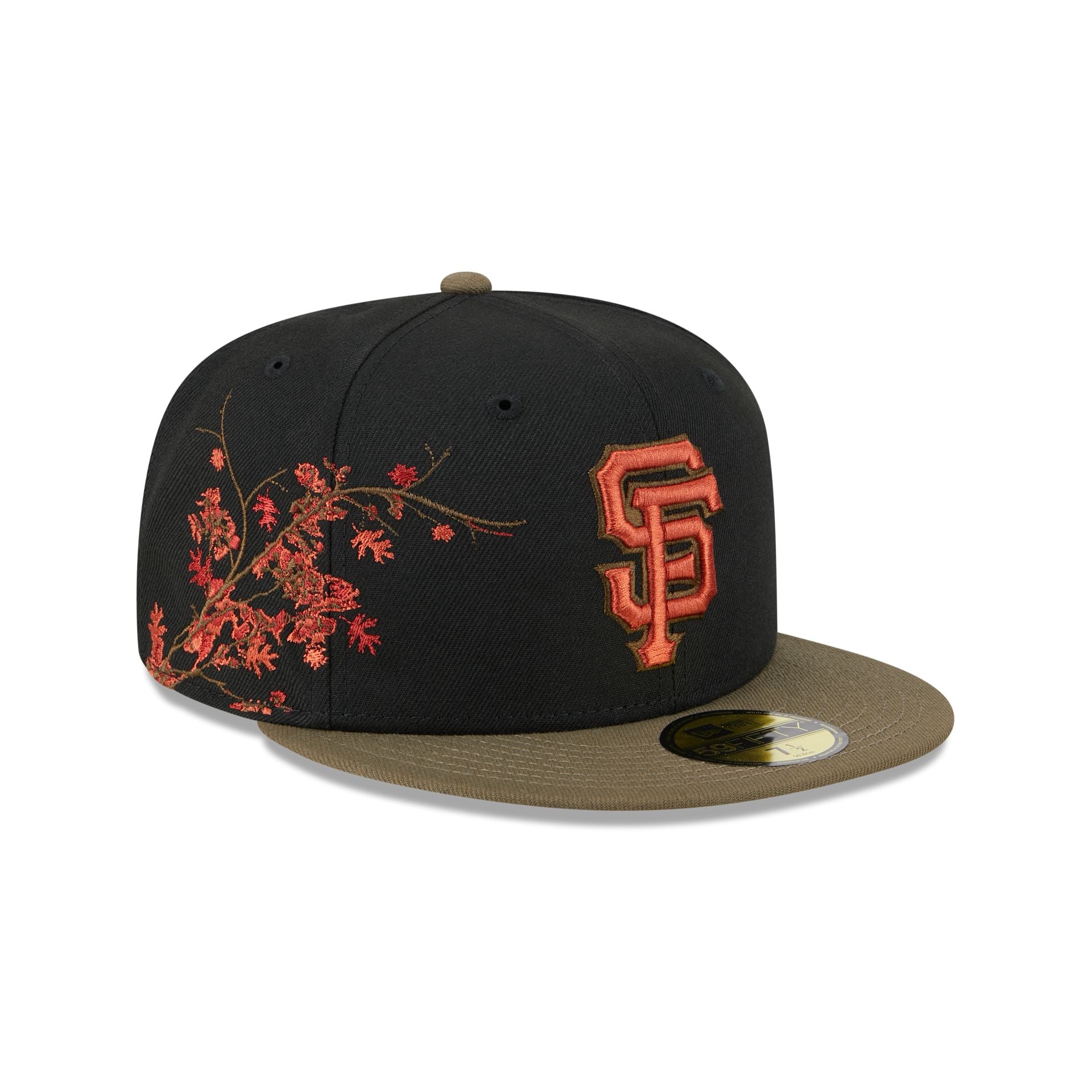 San Francisco Giants Rustic Fall 59FIFTY Fitted Hat, Black - Size: 7, MLB by New Era