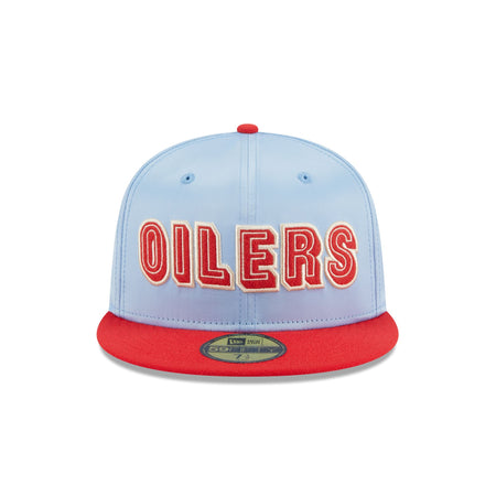 Oilers Satin 59FIFTY Fitted Hat