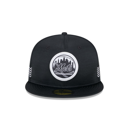 New York Mets 2024 Clubhouse Black 59FIFTY Fitted Hat