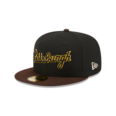 Pittsburgh Pirates Chocolate Visor 59FIFTY Fitted Hat