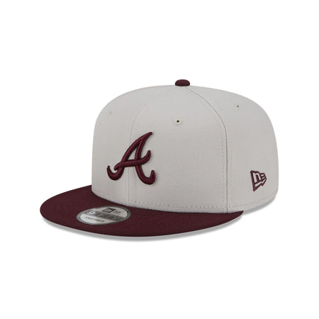 Atlanta Braves Mauve Visor 9FIFTY Snapback Hat