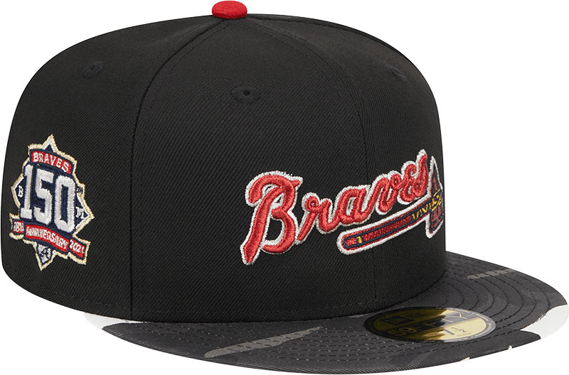 Atlanta Braves Metallic Camo 59FIFTY Fitted Hat