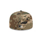 Miami Marlins Camo Crown 59FIFTY Fitted Hat