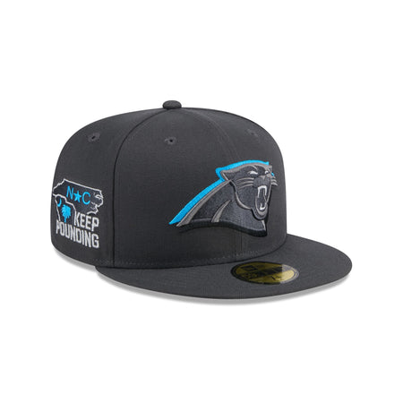 Carolina Panthers 2024 Draft Gray 59FIFTY Fitted Hat