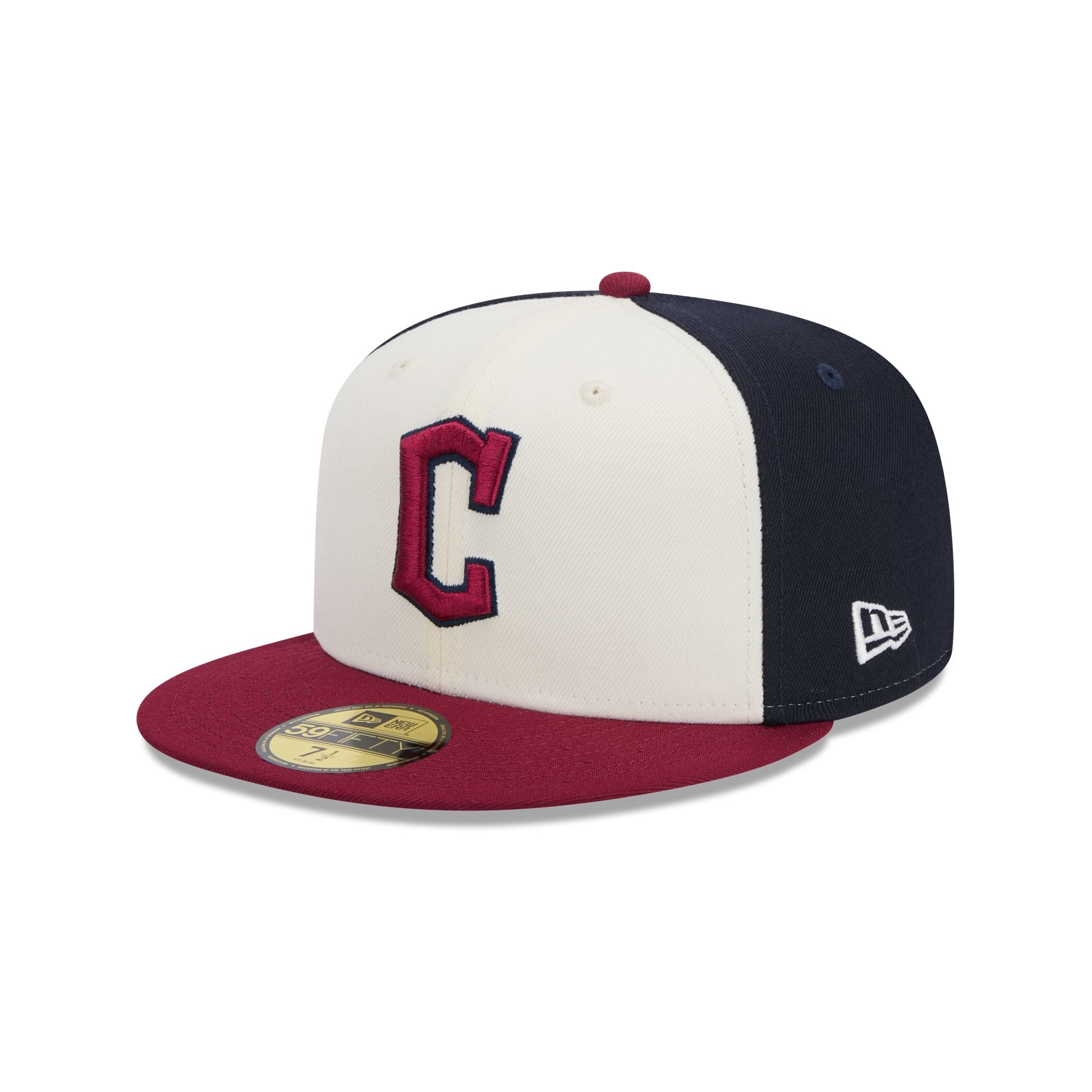 Casquette ajustée 59FIFTY Cleveland Guardians New Era pour homme avec écusson latéral blanc Casquette ajustée 59FIFTY Cleveland Guardians New Era pour homme avec écusson latéral blanc