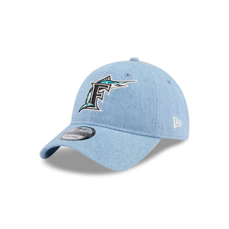 Miami Marlins Washed Denim 9TWENTY Adjustable Hat