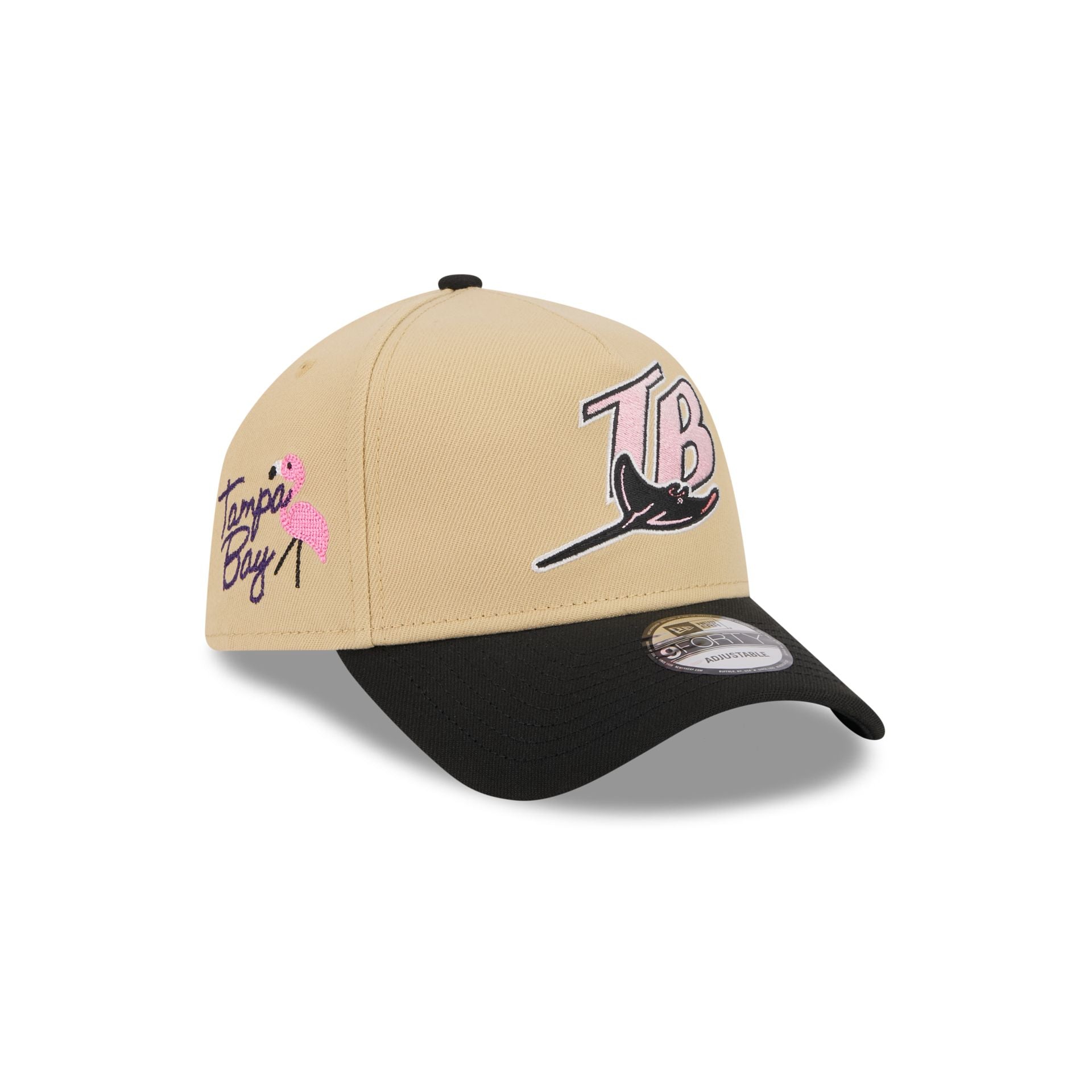 Tampa Bay Rays City Side Patch 9FORTY A-Frame Snapback Hat – New 