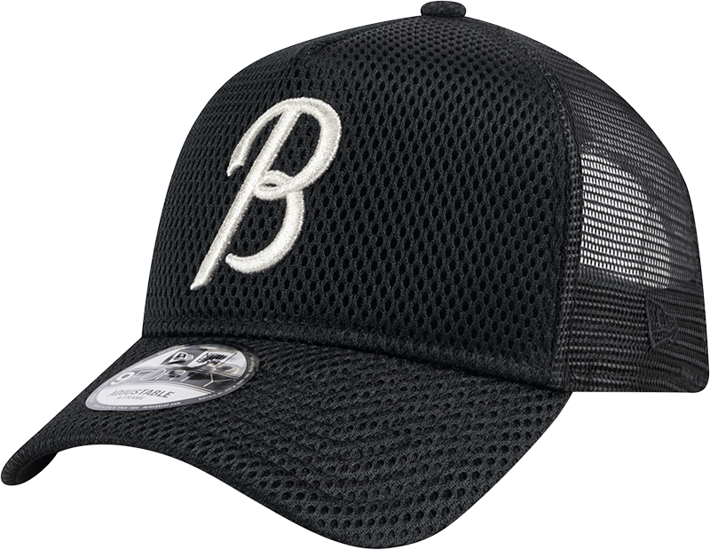 Baltimore Orioles City Mesh 9FORTY A-Frame Trucker Hat