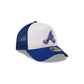 Atlanta Braves White Crown 9FORTY A-Frame Trucker Hat